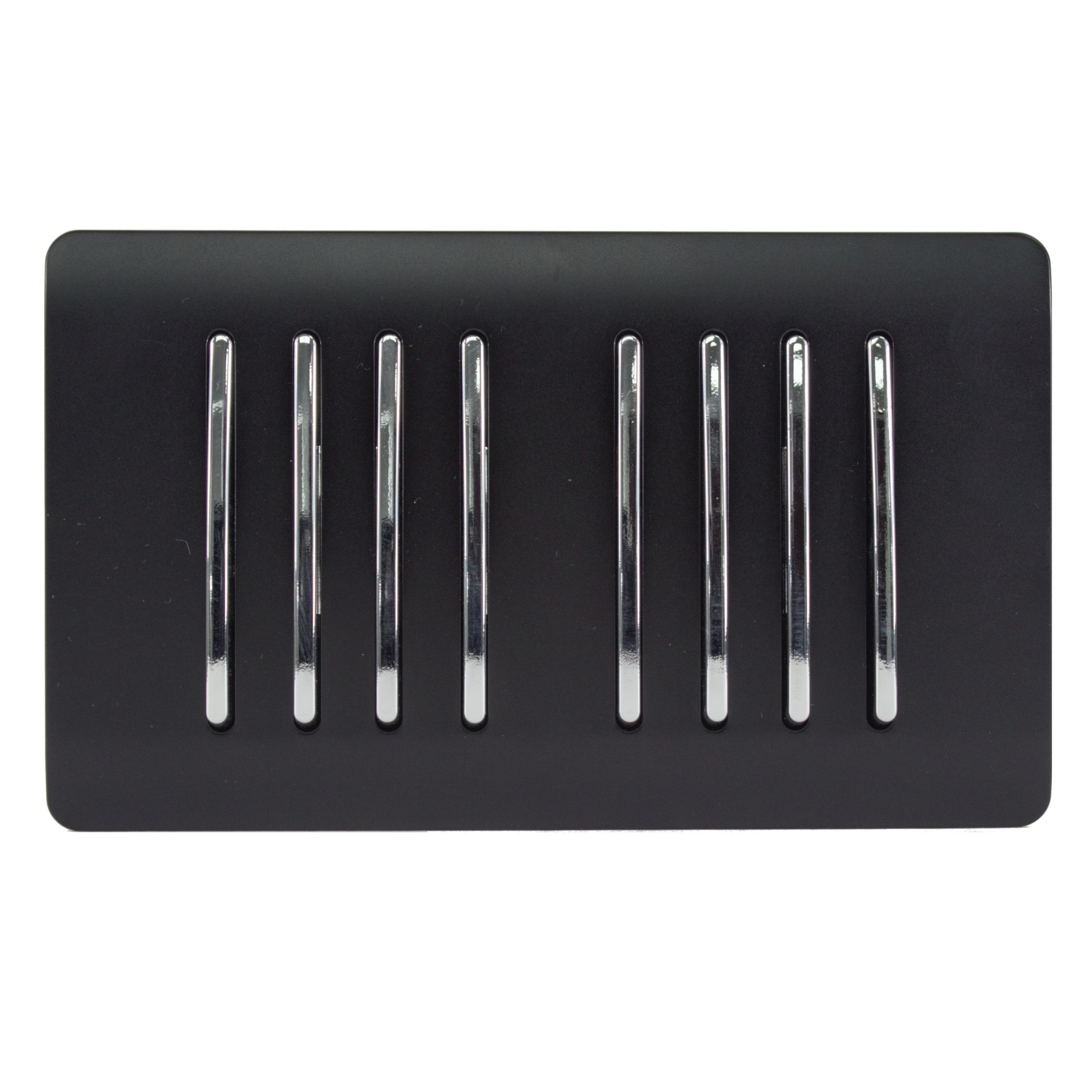 ART-SS88MBK  8 Gang 2 Way 10 Amp Rocker Twin Plate Matt Black
